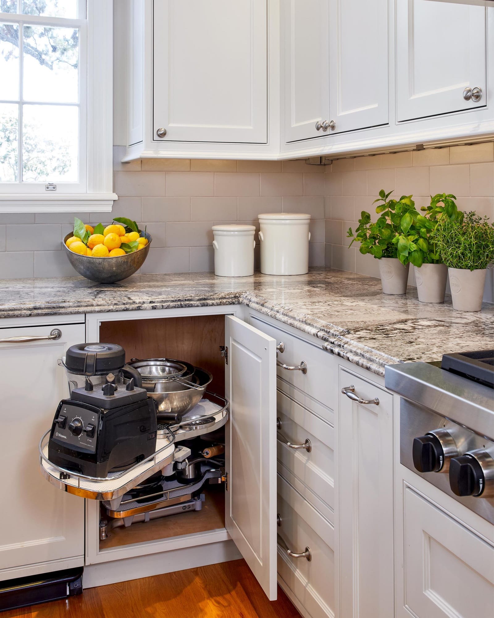 Maximize Your Kitchen Corner Space with Corner Cabinet Ideas